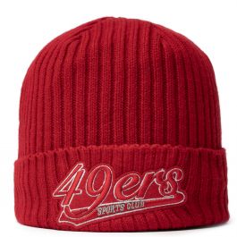 San Francisco 49ers Script Beanie Red Red