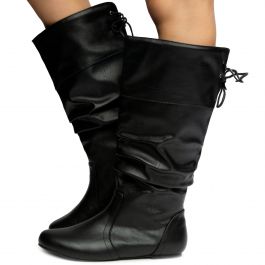 Kalisa-126 Mid-Calf Boots Black Black