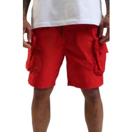 Utility Nylon Shorts Red Red