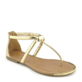 Harty Flat Sandals Gold Gold