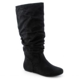 Flat Boot Zulu-S Black Suede Black Black