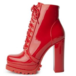 Monclair-A1 Red Bootie Red Red