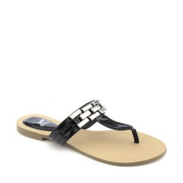 Baugette Thong Sandal Black Black