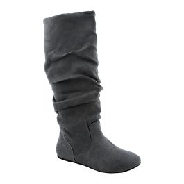 Flat Boot Zulu-S Charcoal Suede Charcoal Suede Charcoal Suede
