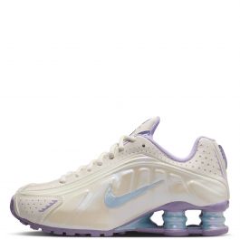 Grade-School Shox R4 Soft Pearl/Celestine Blue-Hydrangeas Soft Pearl/Celestine Blue-Hydrangeas