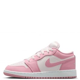 Grade-School Air Jordan 1 Low Med Soft Pink/Pearl Pink-White Med Soft Pink/Pearl Pink-White