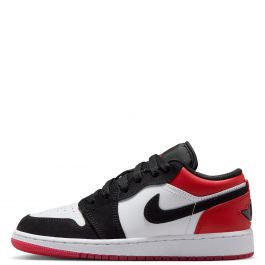 Grade-School Air Jordan 1 Low SE White/Black-Varsity Red White/Black-Varsity Red