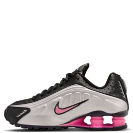 Grade-School Shox R4 Black/Metallic Silver-Pinksicle Black/Metallic Silver-Pinksicle
