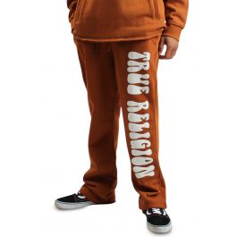 Puff Print Stacked Sweat pant  Caramel Caramel