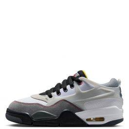 Grade-School Air Jordan 4 RM Premium White/Fire Red-Black/Smoke Grey White/Fire Red-Black/Smoke Grey