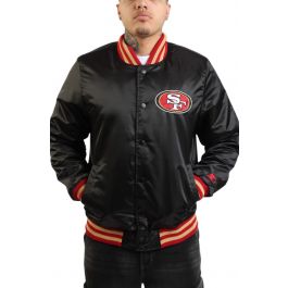 NFL San Francisco 49ers Varsity Jacket  Black Black