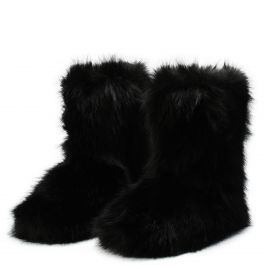 melanie-21Fur Boot Black/White Black/White