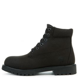(GS) 6-Inch Canvas Boot jet black