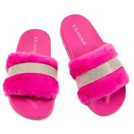 Magnolia-3 Slides Fuchsia Fuchsia