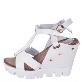 Women's Mirage-01 Wedge Sandal White White
