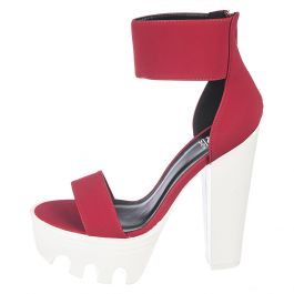 Women's Platform Heel Vive 04 Red Red