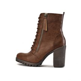 Soda malia heeled combat hot sale boots