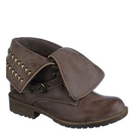 Fold Down Studded Boot Taylor-1-S Taupe Taupe Taupe