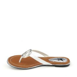 Florinda-10 Thong Flip Flop Sandal White White