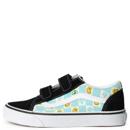 Pre-School Old Skool  Melted Check Black/Multi
