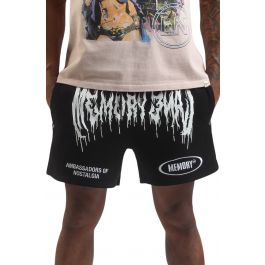 Mash Up Sweat Short  Black Black