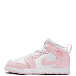 Pre-School Jordan 1 Mid PINK FOAM /WHITE-FIRE RED PINK FOAM /WHITE-FIRE RED
