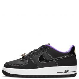  Nike Air Force 1 LV8 GS White/Black-Vivid Purple Size 7Y