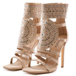 Leona-01 Nude Dress High Heel Nude Nude