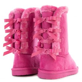 (PS) Ann-34K Fur Boots Fuchsia Fuchsia