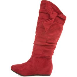 Candies-06 Boots Red Red