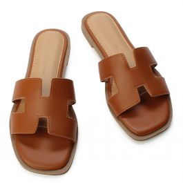 Belize-01 Flat Sandal Brown Brown