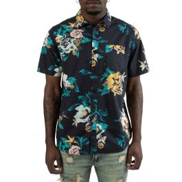 Kessel Buttondown Shirt  Black Black