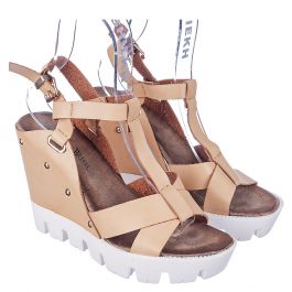 Mirage-01 Wedge Sandal Camel Camel
