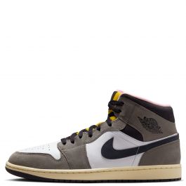 Air Jordan 1 Mid SE White/Oil Grey-Cave Stone-Dark Sulfur White/Oil Grey-Cave Stone-Dark Sulfur