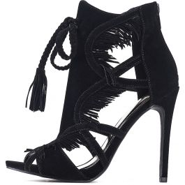 Coins Dropping High Heel Dress Shoe Black Black