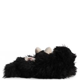 Doll Fuzzy Slippers  Black Black