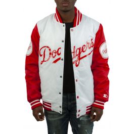 Full-Snap Satin Starter Los Angeles Lakers Red and White Jacket - Jackets  Masters