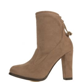 Solvang-A1 High Heel Ankle Boot Taupe Taupe