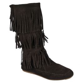 Fringe Pocket Boot Cherokee-03 Brown Brown Brown