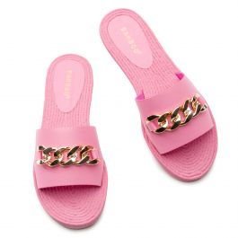 Athena-15 Flat Sandals Pink Pink