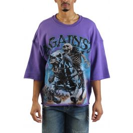 Pestilence Crop T-Shirt  Purple Purple