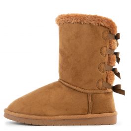 (PS) Ann-34K Fur Boots Tan Tan