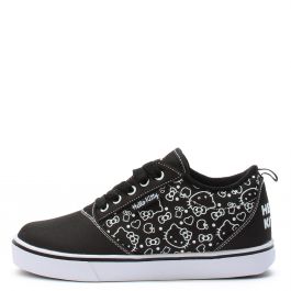 Grade School Hello Kitty Heelys Black/White Black/White