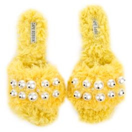 Cape Robbin Evelyn-7 Yellow Fury Sandal Yellow Yellow