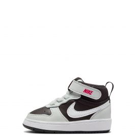 Nike Court Borough Mid 2 Basketball Shoe in Black/Sunset Pulse/White