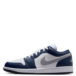 Jordan 1 Low White/Wolf Grey-Midnight Navy White/Wolf Grey-Midnight Navy