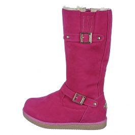 Kids Fur Interior Boot Urban Buckle Fuchsia/Nature/Gold Fuchsia/Nature/Gold