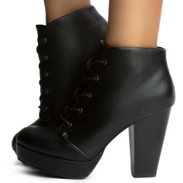 Agenda-H Heeled Bootie Black