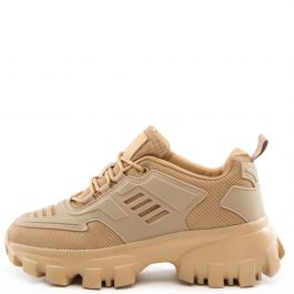 Kick Off Chunky Platform Sneaker Taupe Taupe