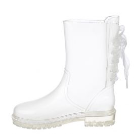 Low Heel Combat Boot Danny 01 White White
